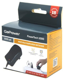 Блок питания GoPower PowerTech 1000 универсальн. импульсный 1/100 (00-00015335)