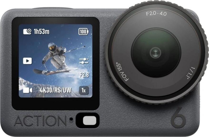 Экшн-камера DJI Osmo Action 6 Standard Combo 4K,  WiFi,  черный