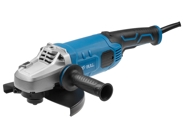 Двуручная углошлифмашина BULL WS 2301 в кор. 2400 Вт, 230 мм, вибро, плавный пуск, 4м 03017126