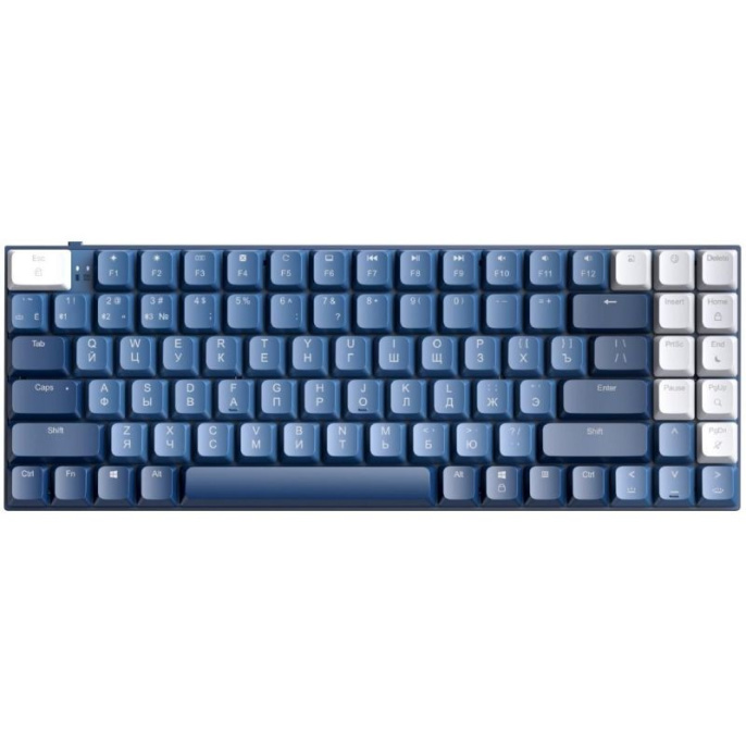 Клавиатура UGREEN KU102-15228, USB+BT, 89 клавиши, 15 режимов подсветки, Blue
