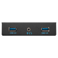 Планка USB на переднюю панель ExeGate U3H-627S, 3,5", 2*USB3.0+HD Audio Combo, черная, металл, подсоед. к MB EX298351RUS