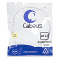 Cabeus PC-TEL-RJ12-3m Патч-корд телефонный 2х6р4с, белый, PVC, 3 м