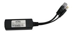 Wi-Tek WI-POE11S-48V, Сплиттер PoE, совместим с 802.3af/at ,1FE PoE-in, 1FE out, DC 12В out