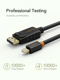 Кабель CABLETIME CD41H (CT-AV588-02G-W1) 1 м, Mini DisplayPort - DisplayPort, адаптер Cabletime Mini DP - DP, 4K, белый