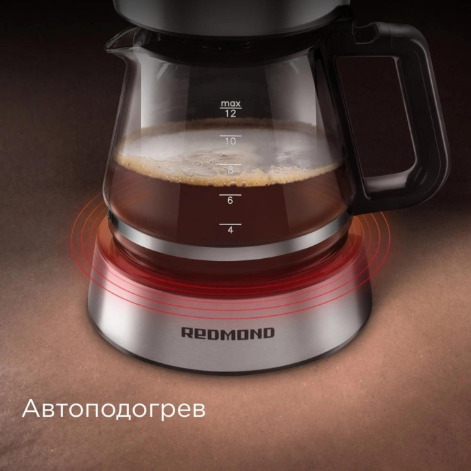 Кофеварка Redmond CM700, капельная, черный