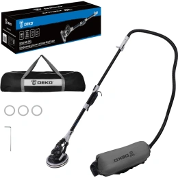 Шлифмашина для стен и потолков бесщёточная DEKO DKWS1400 PRO в сумке, 225мм, 1400 Вт 085-1062