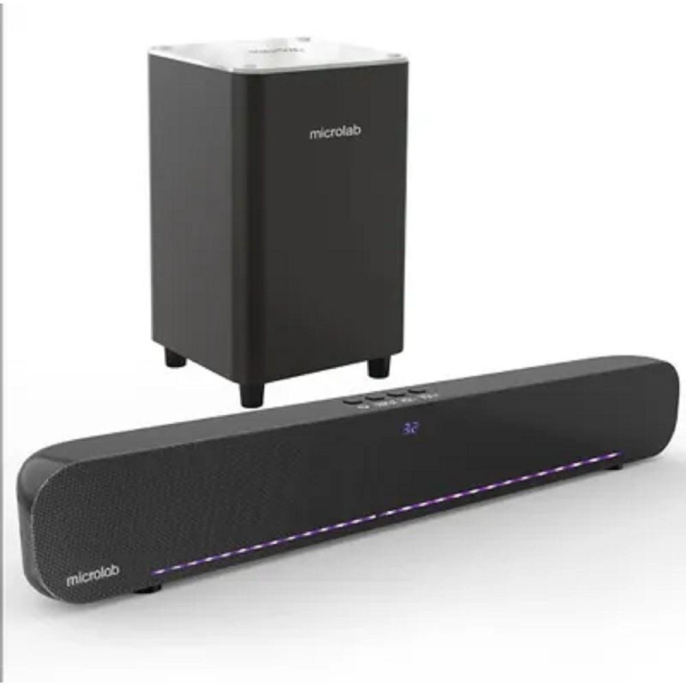 Акустика Microlab Rockbar500 саундбар 2.1, 60 Вт, частота 55-20000 Гц, Bluetooth, цвет черный