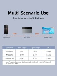 Переключатель CABLETIME CP36G (CT-HSP4K2-AG) 2-в-1, HDMI 2.1, 4K60Hz, космический серый