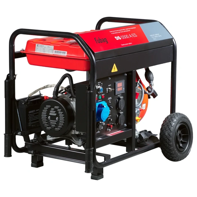 Дизельная электростанция с электростартером и коннектором автоматики FUBAG DS 5500 A ES 641694