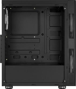 Корпус ATX Aerocool Python-G-BK-v1, Midi-Tower, без БП, черный