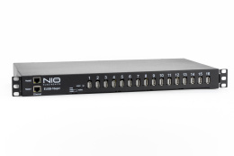 Сетевой концентратор USB NIO-EUSB 16epcl USB/IP хаб на 16 портов с 2 блокоми питания (отказоустойчивый кластер)