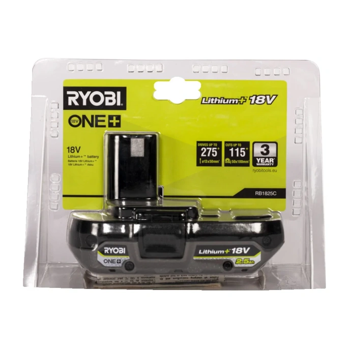 Аккумулятор RB1825C ONE+ 18В, 2.5Ач Ryobi 5133005516