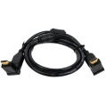 Rexant 17-6204-3 Кабель HDMI - HDMI 1.4, 2м, Gold, с фильтрами, угловой 360°