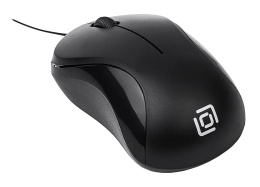 Мышь Оклик 115SR черный оптическая 1000dpi USB для ноутбука 3but (492888)
