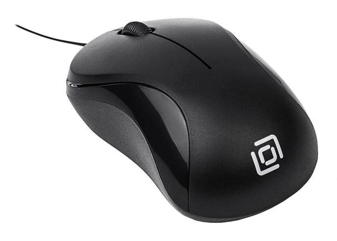 Мышь Оклик 115SR черный оптическая 1000dpi USB для ноутбука 3but (492888)