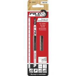 Пилки T301DL 2 шт; 6 TPI; 132x107 мм; h 6-100 мм по дереву и пластику Pilorama 553012