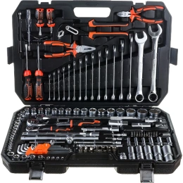 Набор автомобильного инструмента Gigant 143 предмета, Сталь Cr-V, GAS 143