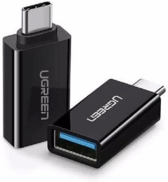 Адаптер UGREEN US173 (20808) USB-C to USB 3.0 A Female Adapter. Цвет: черный