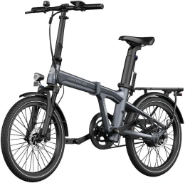 ADO Air 20 Pro серый Складной городской электровелосипед, колеса 20"x 1,95", двигатель 350 Вт, 42
