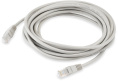 Патч-корд KINGPRICE KP-PC-c5e-5m-g литой molded , UTP, кат.5E, 5м, 4 пары, 26AWG, алюминий омедненный, многожильный, серый