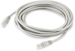 Патч-корд KINGPRICE KP-PC-c5e-5m-g литой molded , UTP, кат.5E, 5м, 4 пары, 26AWG, алюминий омедненный, многожильный, серый
