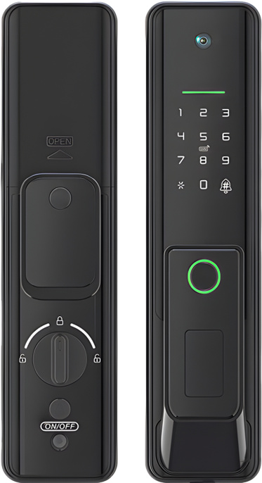 Умный дверной замок roome Smart Tuya Digital Fingerprint Lock X8 Pro Черный (50*50мм, врезной, с камерой)