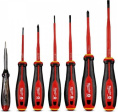 Отвертки Milwaukee VDE 7шт (4932478739) (диэлектрические, трехгранные, SL 2.5/SL 3/SL 4/SL 5.5/PH1/PH2/тестер)