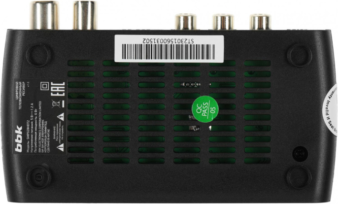 Ресивер DVB-T2 BBK SMP028HDT2 черный (SMP028HDT2 (B))