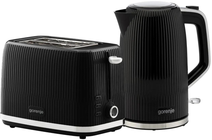 Чайник электрический Gorenje K17DPB 1.7л. 2200Вт черный/серебристый корпус: пластик/металл