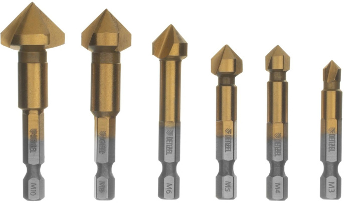 Набор оснастки Denzel 72313 по металлу 6пред. для дрелей