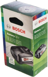 Батарея аккумуляторная Bosch PBA, 18В, 2.5Ач, Li-Ion [1600a005b0]