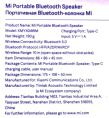 Колонка портативная Xiaomi Mi Portable Bluetooth Speaker, 4Вт, черный [bhr4802gl]