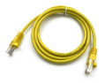 Патч-корд Buro UTP-5E-1,5M-Y литой molded , UTP, кат.5E, 1.5м, 4 пары, 26AWG, алюминий омедненный, многожильный, желтый