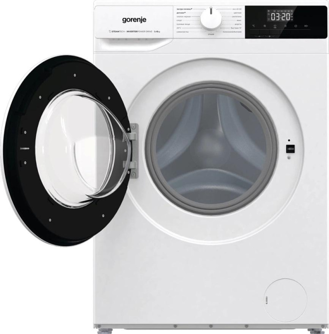 Стиральная машина Gorenje W2NHPI62SCSIRV, с внешним баком, с фронтальной загрузкой, 6кг, 1200об/мин, с паром, инверторная