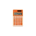 Карманный калькулятор BRAUBERG PK-608-RG 107x64 мм, 8 разрядов, двойное питание, оранжевый 250522