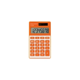 Карманный калькулятор BRAUBERG PK-608-RG 107x64 мм, 8 разрядов, двойное питание, оранжевый 250522