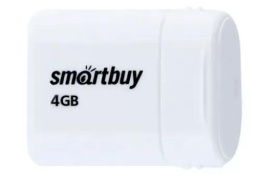Smartbuy USB Drive 4GB LARA White SB4GBLara-W