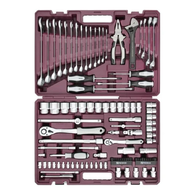 Универсальный набор инструмента THORVIK TS101 1/4" 1/2"DR 101 предмет 054011