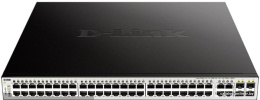 Коммутатор D-Link DGS-1210-52MP/FL1A (L2) 52x1Гбит/с 4xКомбо(1000BASE-T/SFP) 48PoE+ 370W управляемый