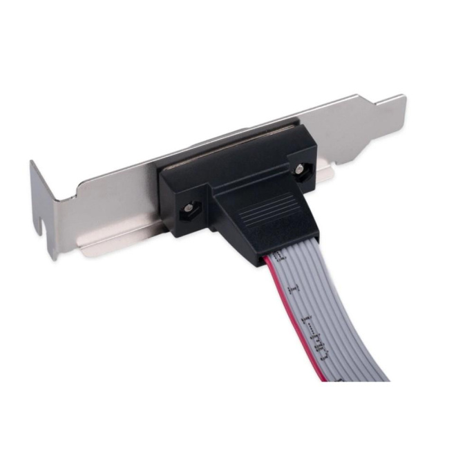 Cablexpert Планка на заднюю панель низкопрофильная, 1 порт COM/RS-232/DB9-M CCDB9RECEPTACLE-LP