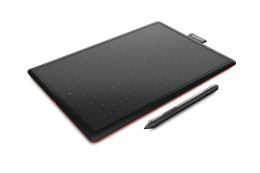 Графический планшет Wacom One by, A5, черный/красный [ctl-672-n]