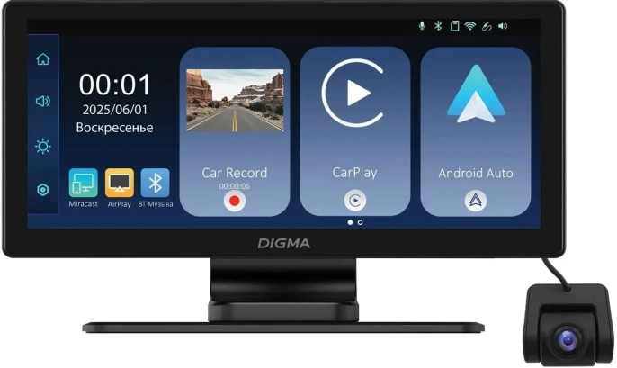 Автомобильный монитор Digma Smart Play 1200 Dual