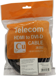 Telecom CG480G-2m Кабель HDMI to DVI-D Single Link (19M -19M) 2м