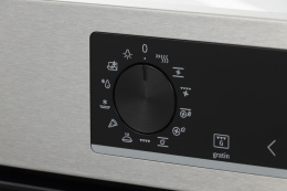 Духовой шкаф электрический Gorenje BOSB6737E06X,  77л,  дверца с 2 стеклами,  нержавеющая сталь/черный