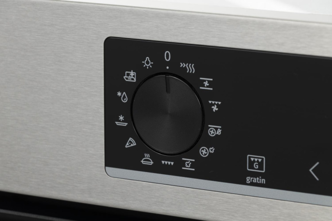 Духовой шкаф электрический Gorenje BOSB6737E06X,  77л,  дверца с 2 стеклами,  нержавеющая сталь/черный
