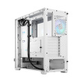 Корпус Case Fractal Design Pop Air RGB TG Clear Tint, Midi-Tower, 3x120mm RGB, 2xUSB-A 3.2 ATX, mATX, mITX White FD-C-POR1A-01