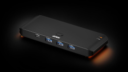 ATEN US4324-AT Переключатель, электрон., USB, 2 ПК 4 устройства, 2 3 USB A-тип + C-тип, Female, со шнурами A-A 2х1.5м., USB 3.2 Gen1
