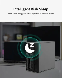 Внешний корпус для жёстких дисков TerraMaster D6-320 DAS tower/JBOD,Single Disk/up to 6 SATA 3,5' or 2,5' /1xUSB3.2 Type-C gen2/1xPS/1YW