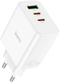 Сетевое зар./устр. Hoco C126A Pure power PD40W three-port 2C1A charger EU 40W 3A PD+QC универсальное белый (28547227)
