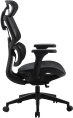 Кресло Cactus CS-MC555-BK, сетка, до 150кг, регулируемые 3D подлокотники,  черный
